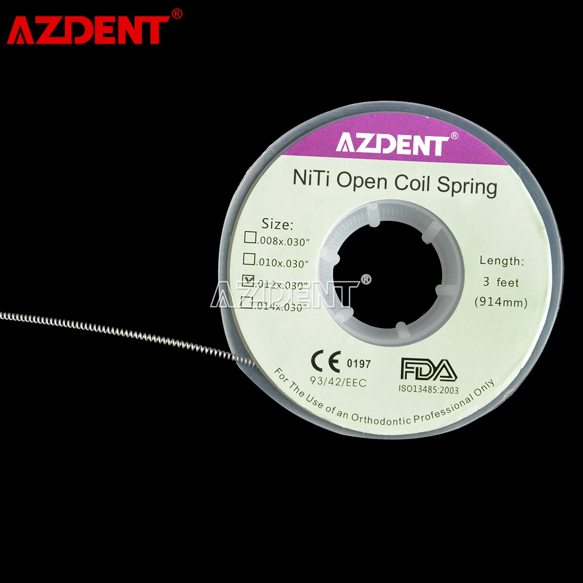 2 рулона стоматологических ортодонтических Niti открытых спиральных пружин