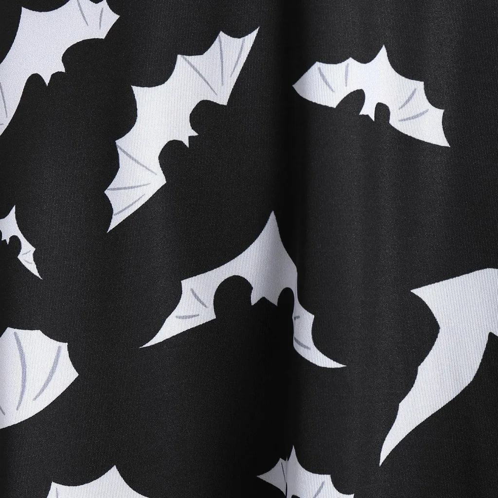 Женское винтажное платье с длинным рукавом v-образный вырез на Хэллоуин для