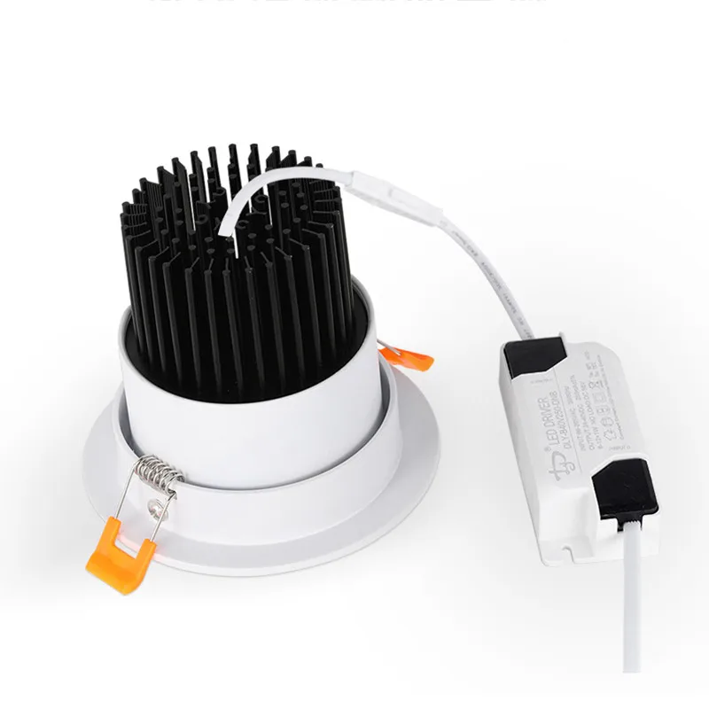 Приглушаемый AC85V-265V Светодиодный Светильник направленного света с COB матрицей