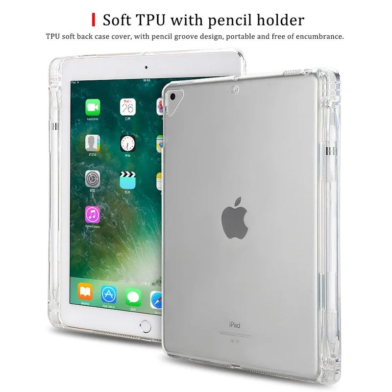 Чехол с держателем для карандаша Apple iPad 9 7 дюйма новинка 2018 задняя крышка Air 1/2 Pro