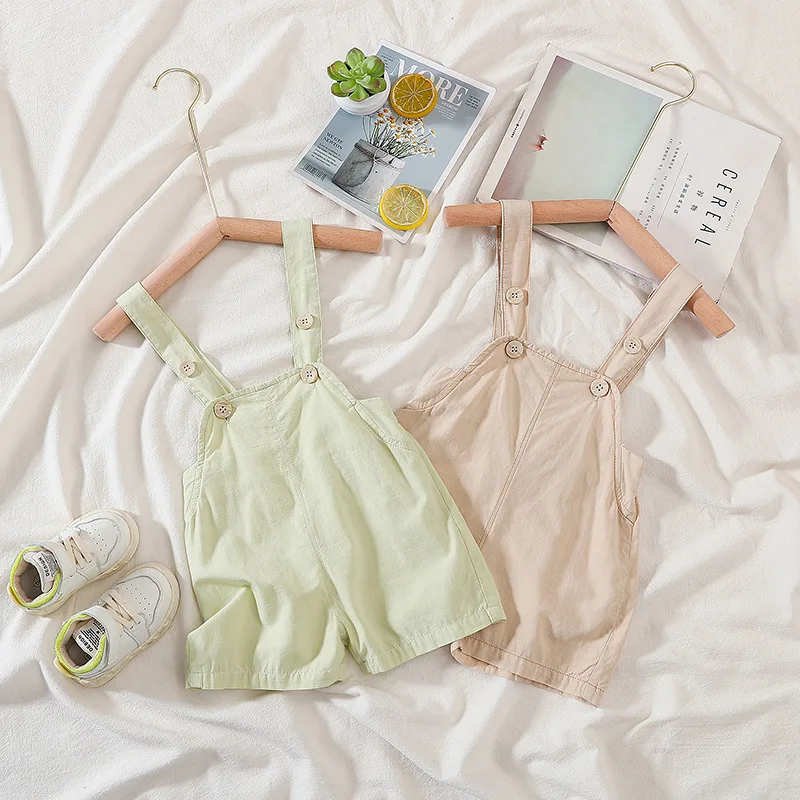 

Baby Short Overalls Summer New Toddler Girls Boys Casual Loose Cotton Soft Jumpsuits Kids Shorts Children Cute Suspender Shorts