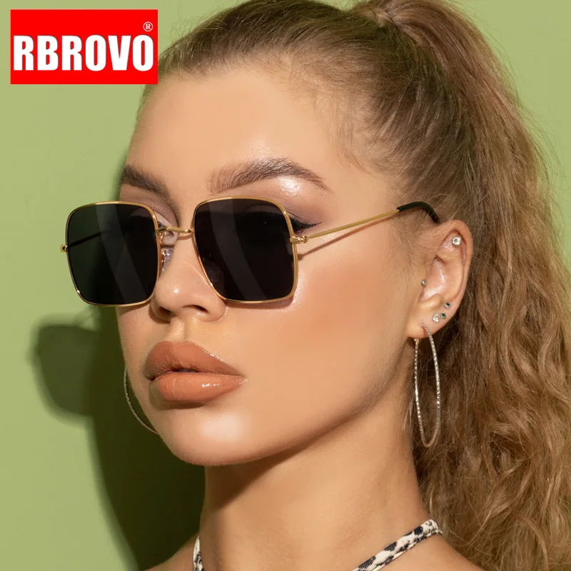 

Роскошные Квадратные Солнцезащитные очки RBROVO 2021, женские брендовые дизайнерские очки, женские/мужские ретро очки, Женские винтажные искусс...