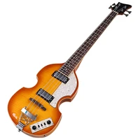 flame maple top 4 strings violin bass guitar 41 inch sunburst color violin guitarra basswood body high gloss finish right hand