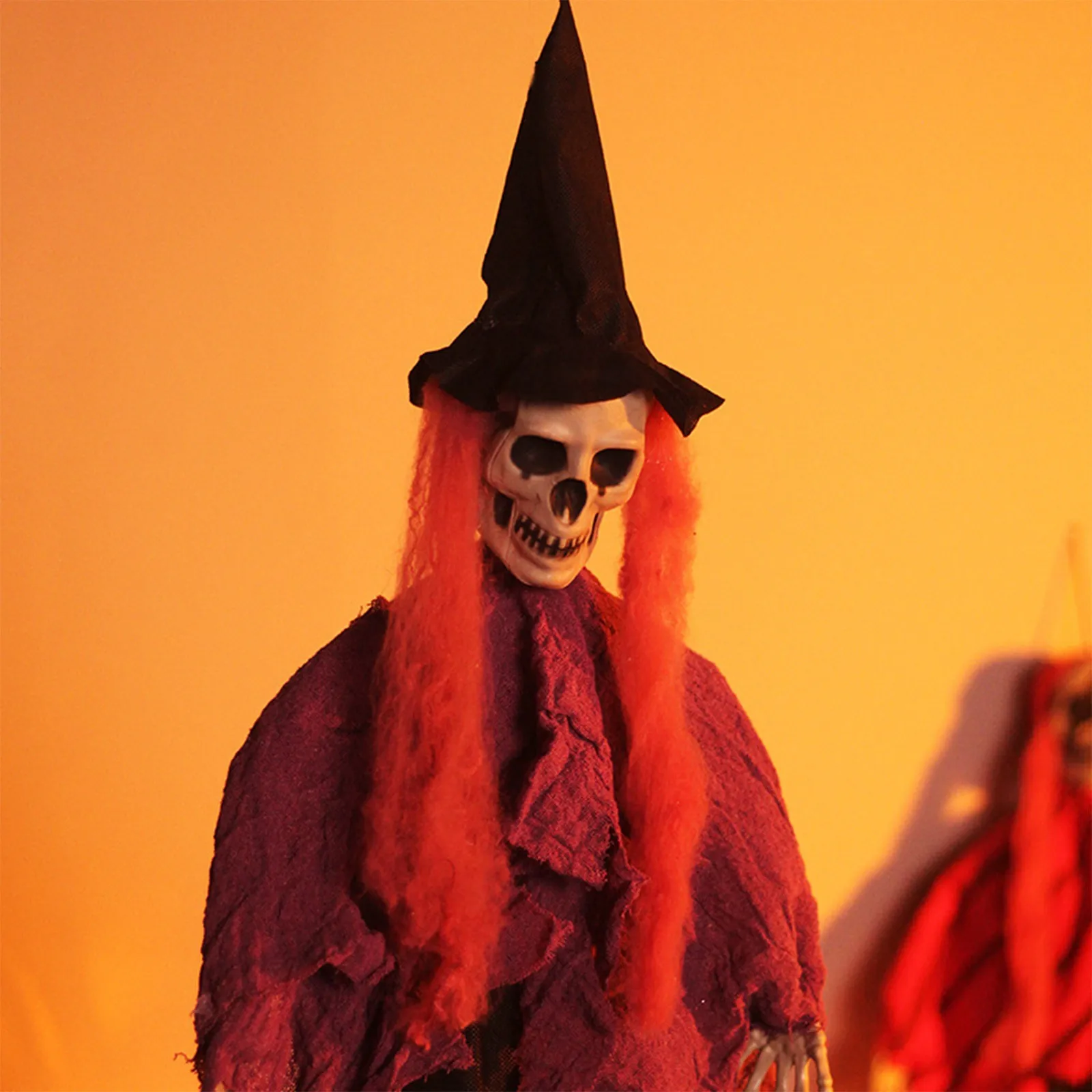 Реквизит для Хэллоуина в виде черепа страшный дом с привидениями подвесное