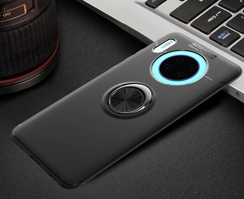 Чехол для huawei mate 30 20 Pro Lite X P30 Магнитный Кронштейн кольцо для пальца мягкий чехол для huawei mate 30pro 20X Nova 4e чехол