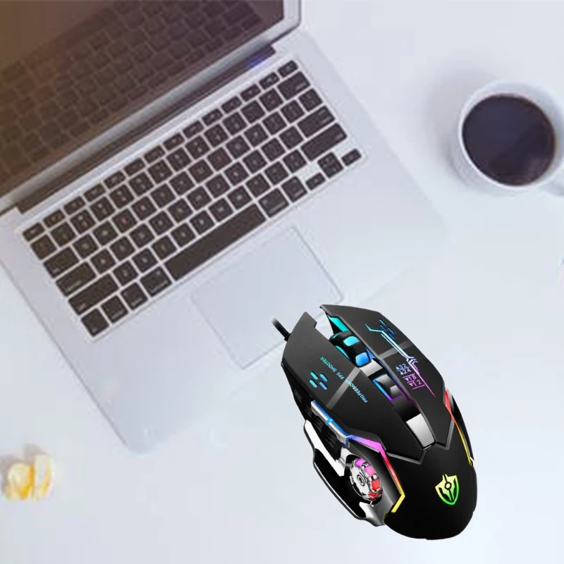 

Gaming Mouse Wired Mouse 6D 4-Speed DPI RGB Gaming Mouse For PUBG Computer Laptop 7 Color Breathing Backlight Mouse Gaming Mice