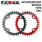 Звездочка ZRACE 32T  34T  36T  38T BCD104, 7075 алюминиевый сплав с ЧПУ, твердость 15 + для горного велосипеда