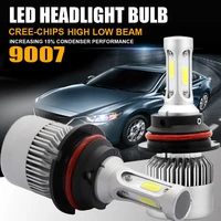 2pcs led headlight bulbs 9007 36w 8000lm light beam lamps bulbs lighting automobiles parts accessories