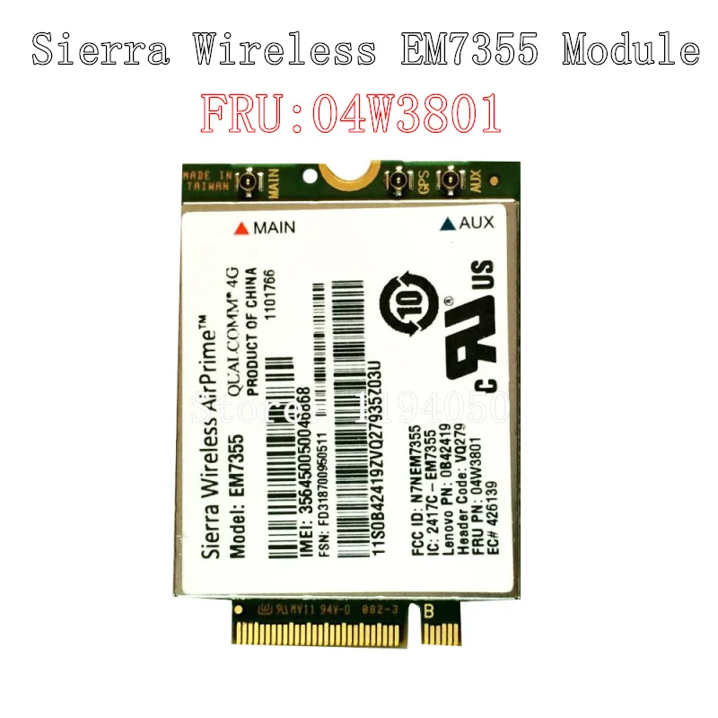 EM7355 4G LTE карта WWAN 04W3801 GOBI5000 для Lenovo X240 W540 T440P T431S модуль|3G модемы| |
