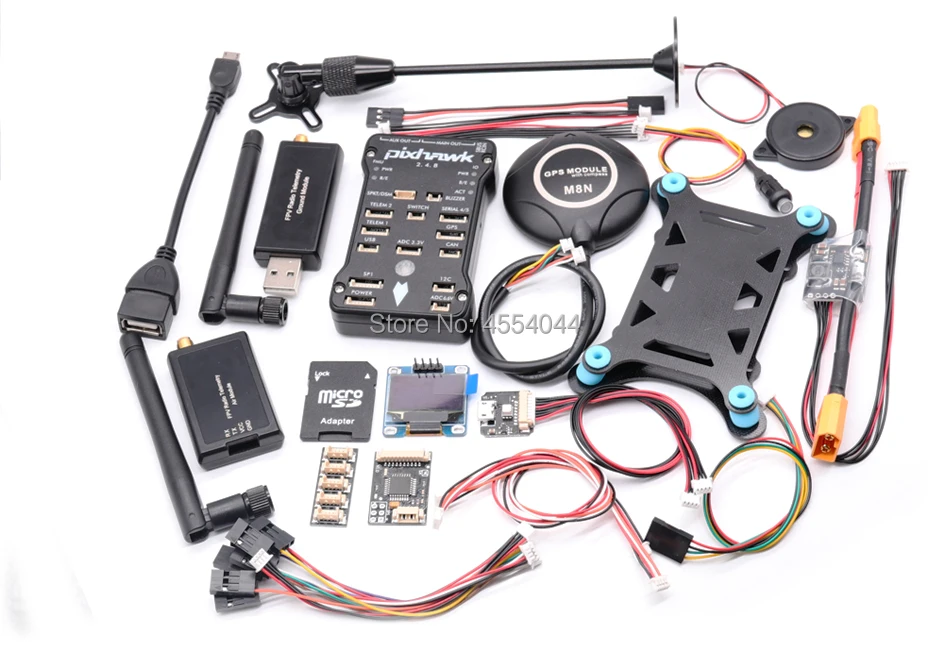Контроллер полета Pixhawk 2.4.8 PX4 PIX M8N gps 433 МГц/915 МГц 100 мВт/500 МВт радиотелеметрия+ OSD OLED+ RGB USB+ xt60 модуль питания