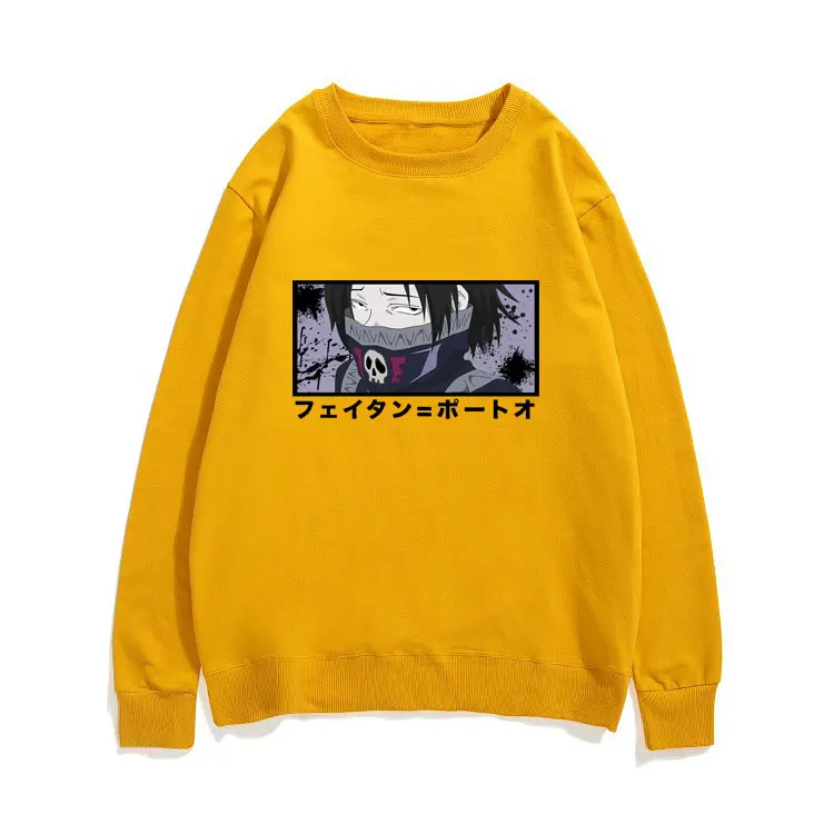 

Japan Manga HXH FEITAN Graphic Print Sweatshirt Men Women Vintage Sweatshirts Daily Anime Loose Tops Unisex Pullover Clothes