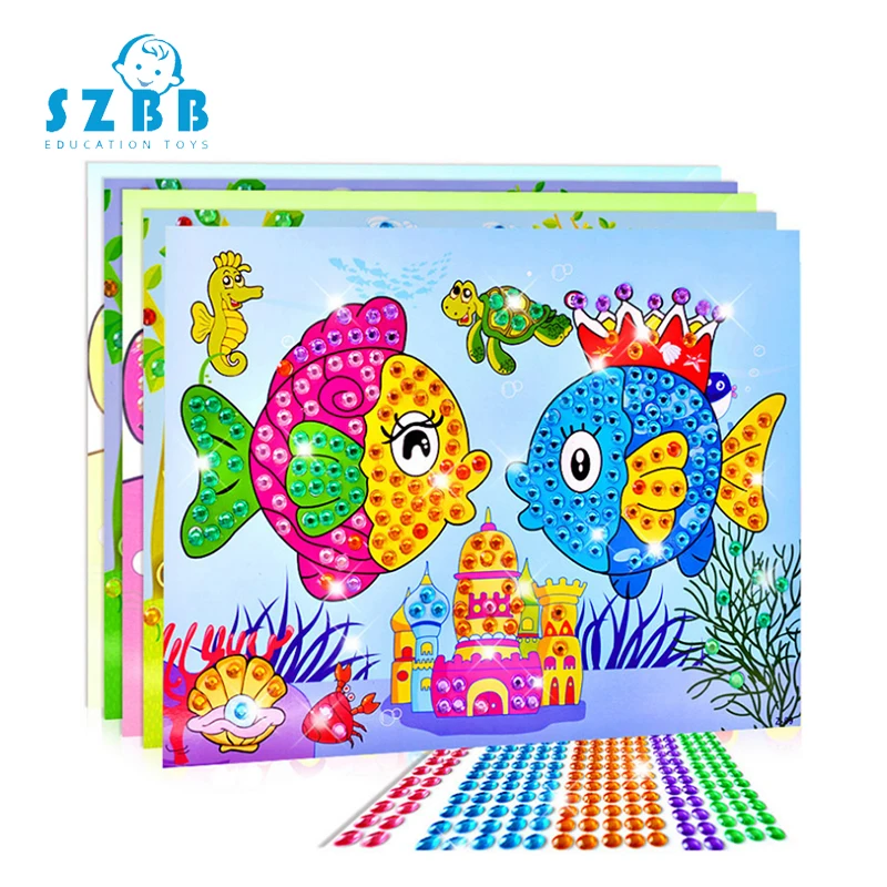 Sz Паровая DIY Алмазная наклейка ручная вышивка мультфильм животное картина для