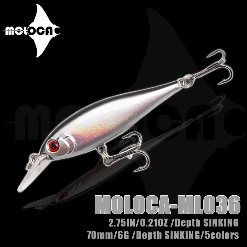 

New Fishing Tackle Minnow Fish Lures Weight6g Mino Bionic Hard Artificial Baits Sinking Full Water For Pike Pesca Saltwater Lure