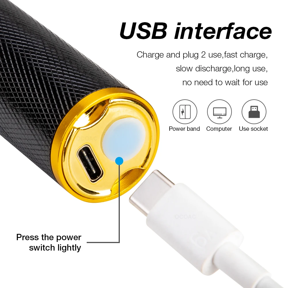 

USB Rechargeable Baldheaded Hair Clipper Electric hair trimmer Cordless Shaver Trimmer 0mm Men Hair Cutting Machine With Bag