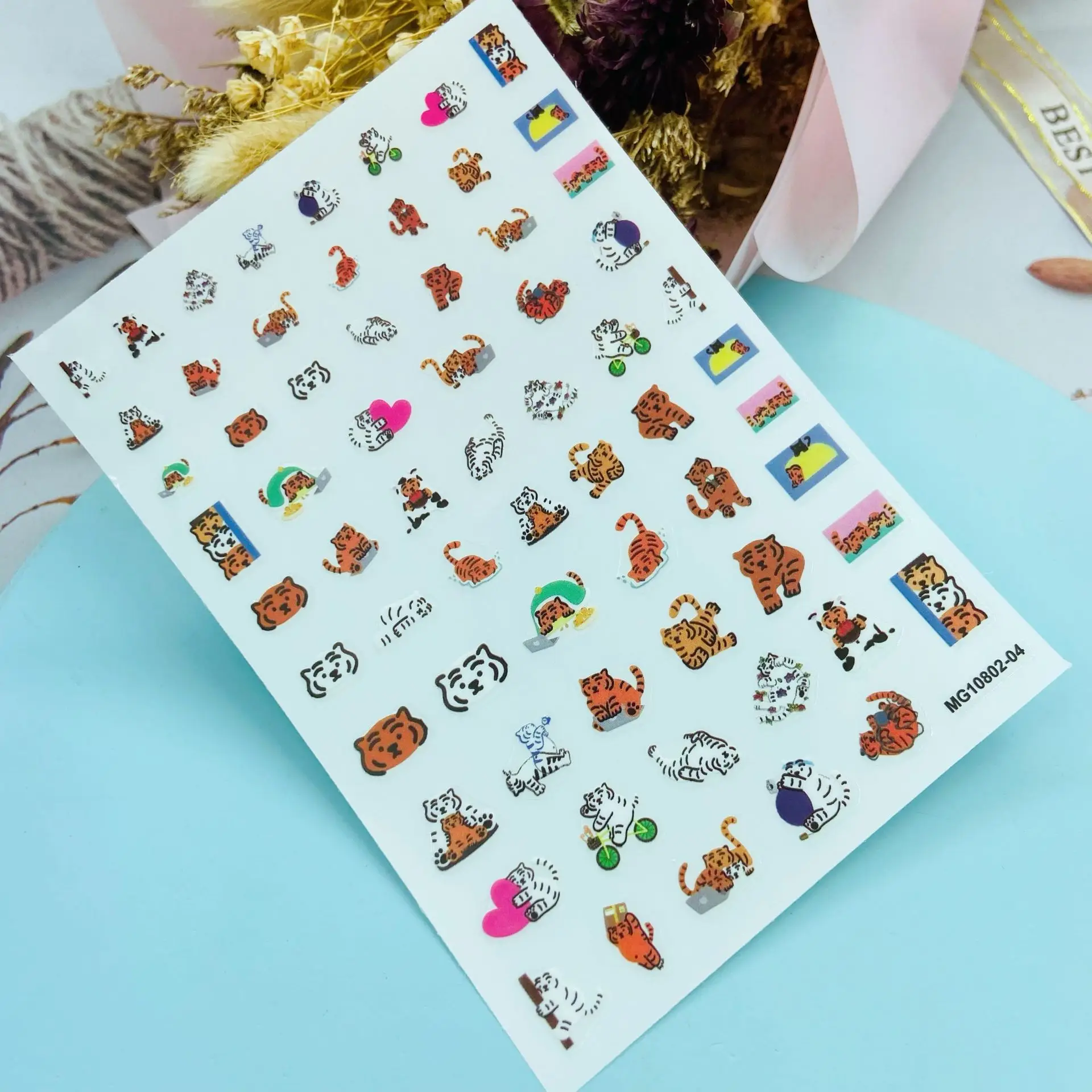 Наклейки для ногтей в японском стиле стильные тонкие наклейки 3d сделай сам без