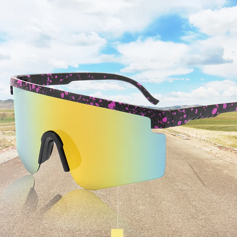 

New Fashion Large Frame Cycling Sunglasses Sports Bike Running Eye Protection Men Women Outdoor Goggles Biking Sun Glasses