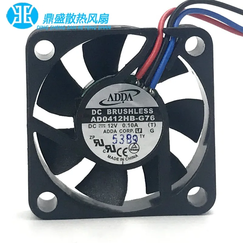 Новый оригинальный AD0412HB-G76 4010 12V 0.10A 4 см (4 см) с двойным шарикоподшипником корпус процессора вентилятор охлаждения