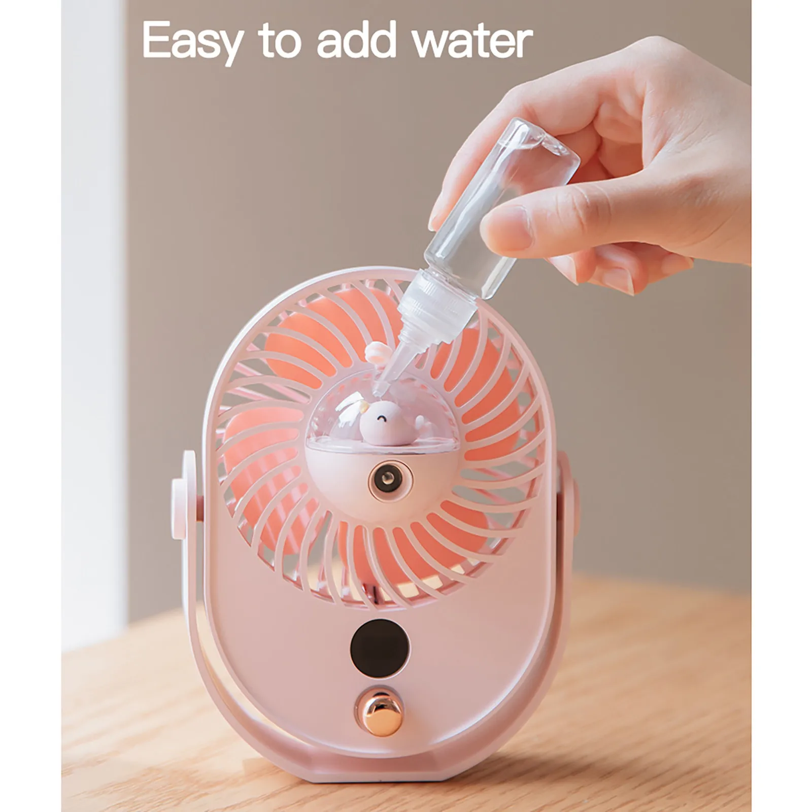 

Portable Cooling USB Desktop Fan 3 Speed Personal with 360 Rotation Adjustable Angle for Office Household Traveling