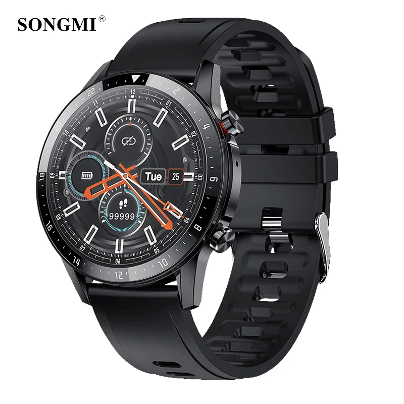 SONGMI 1 28 дюйма Bluetooth функция вызова полная яркость многофункциональный трекер