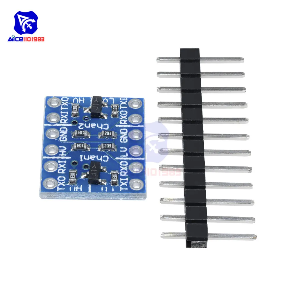 2 канальный модуль преобразователя логического уровня IIC I2C diymore 5 шт./лот
