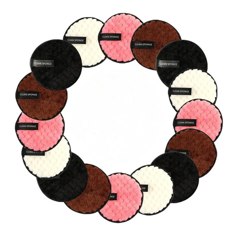 8/12/16 шт. Волшебный макияж спонж для снятия тряпичных подушечек из микрофибры