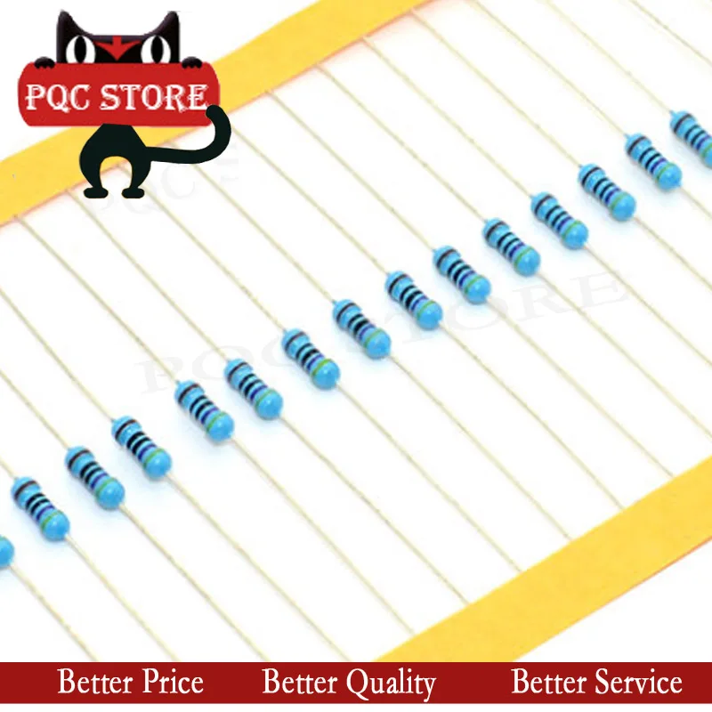 100pcs 1/4W 0R-20M 1% Metal Film Resistor 0.25W 0 2.2 10 100 120 150 220 270 330 470 1K 2.2K 4.7K 10K 100K 470K 1M 10M 20M ohms |