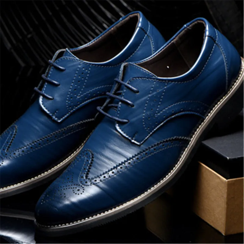 Мужские туфли оксфорды на плоской подошве классические из натуральной кожи в