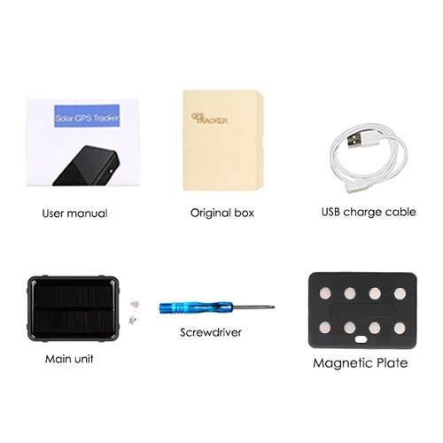 Magnetic plate Солнечный gps трекер для коров 9000mAh водонепроницаемый IP67 Магнитный gps локатор gps+ WiFi+ LBS геофенс SOS голосовой монитор бесплатное приложение - Цвет: Magnetic plate