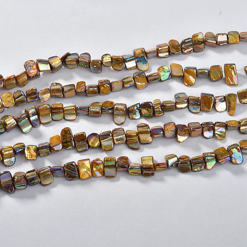 Серьги сделай сам натуральная раковина асимметричная форма Шариковая головка