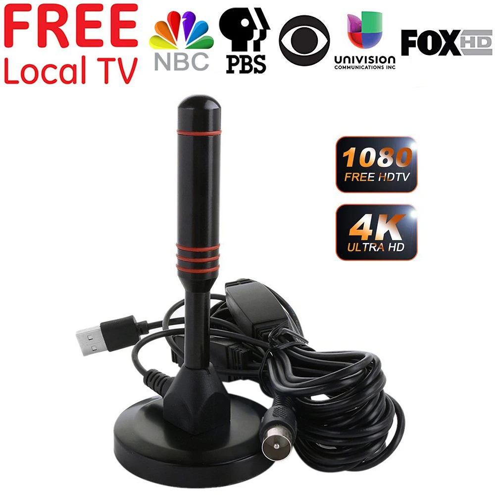 Крытый DVB T2 антенна для Цифровое телевидение телевизионная 4K HD 200 миль с