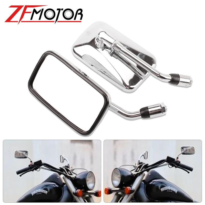 Боковые зеркала заднего вида 2x10 мм для Suzuki VL125 VL250 skywave AN250 AN400 Burgman Honda CA250 Steed Magna 250 400