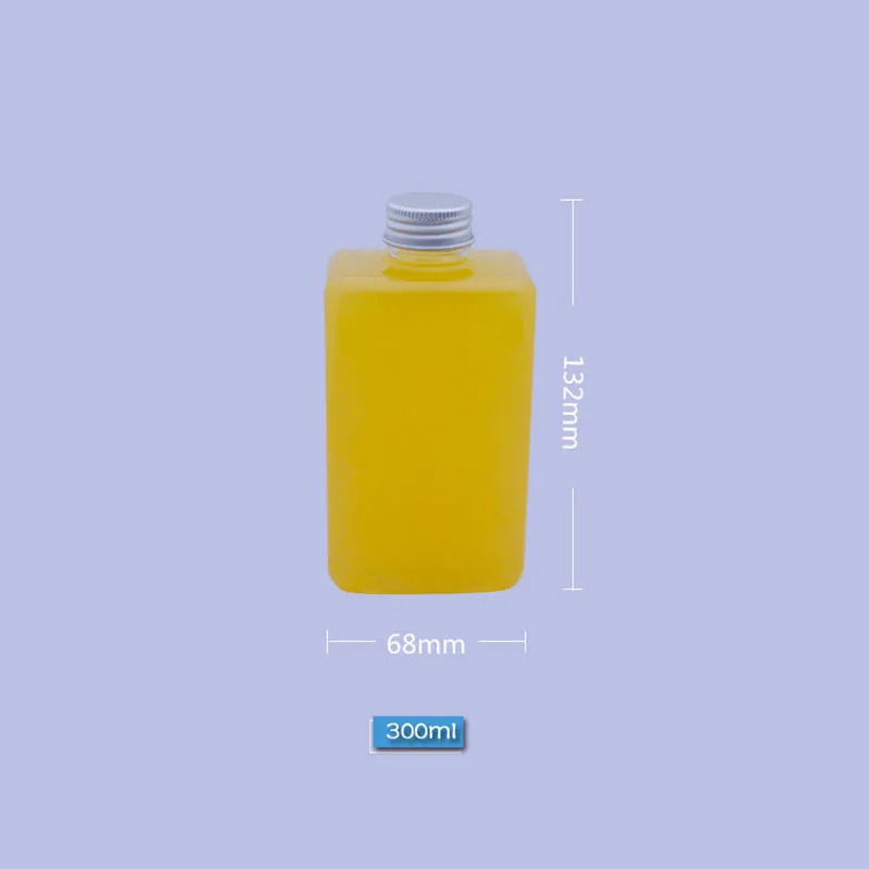

20pcs/lot 300ml Transparent Plastic Bottle Beverage Packing Bottles PET Storage Jar for Drink Food Grade Juice Tea Container