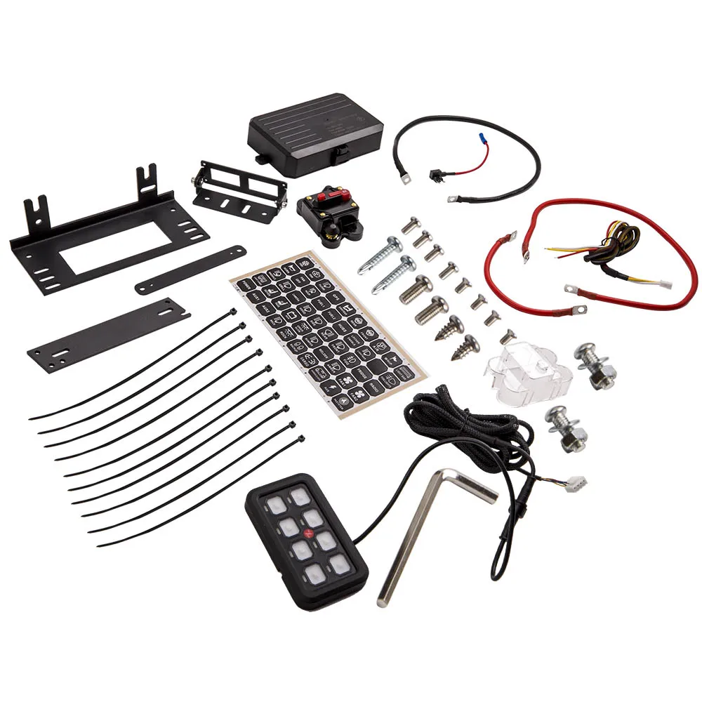 8 банды выключатель Панель 12V 24V для Светодиодный дальнего света Offroad Powerspot