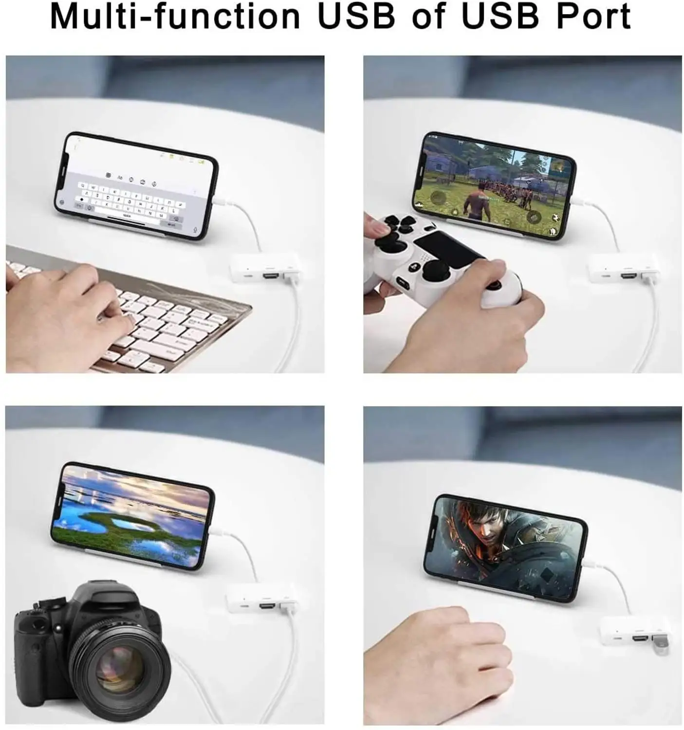 

HDMI-Compatible Adapter for lightning to Charging AV HDMI-Compatible/HDTV TV 1080P Digital USB Cable for iphone 8 X 11 ios 14 OT