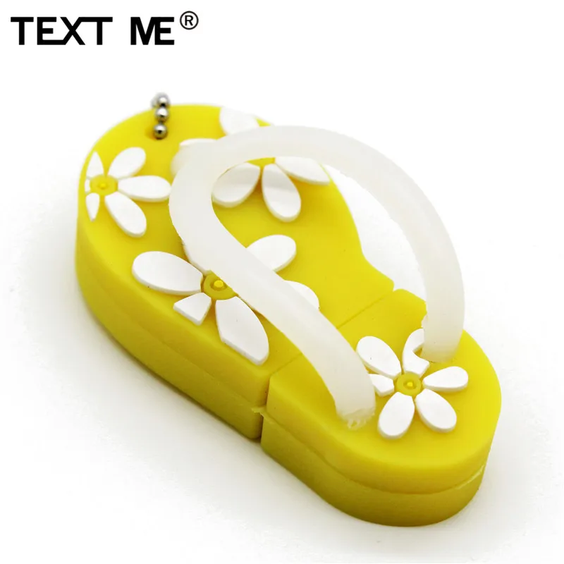 TEXT ME 64GB ummer классные шлепанцы usb флеш накопитель 2 0 4GB 8GB 16GB 32GB Флешка U диск|USB