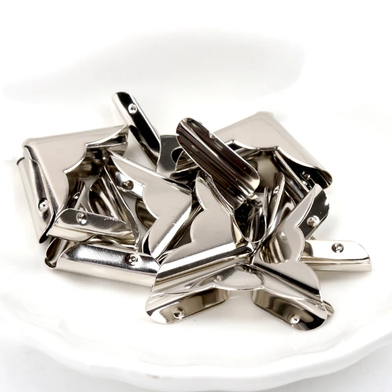 Металлические уголки книга коробки Скрапбукинг альбом папка для меню Угловые