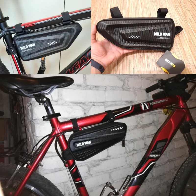Велосипедная сумка WILD MAN непромокаемая Передняя велосипедная Рама жесткий