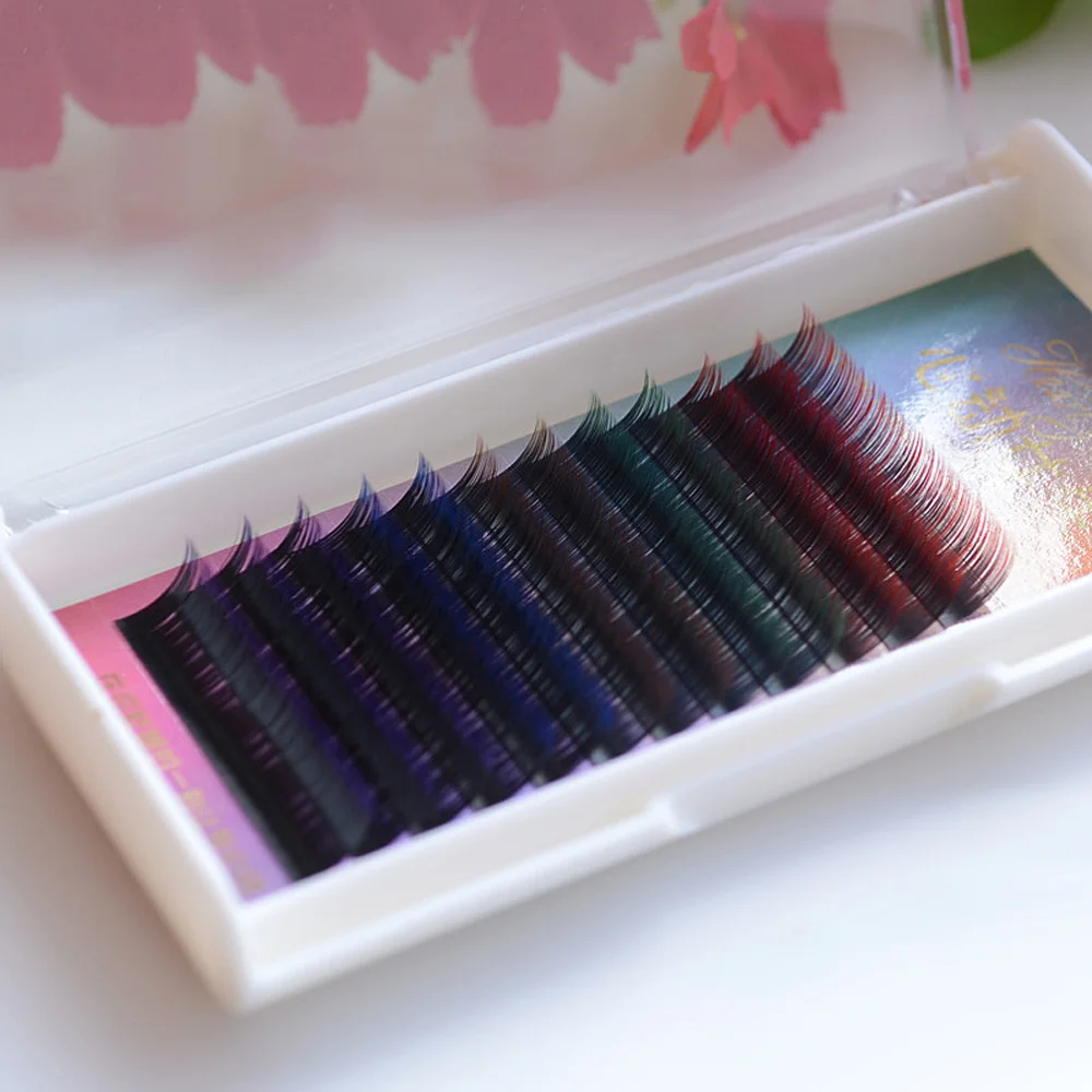 

1 Set of Colorful Fake Eyelashes Curly Art Eyelashes Extension Makeup Eyelash Extension Eyelashes