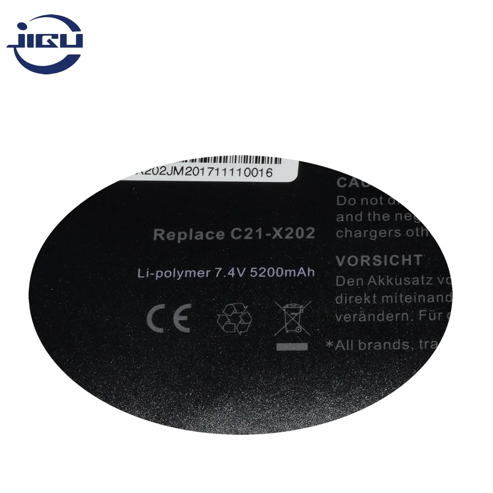 JIGU Аккумулятор для ноутбука ASUS C21 X202 S200E X201E S200LI236 дляvivobook X202E CT006H S200 X201 ARM 3E