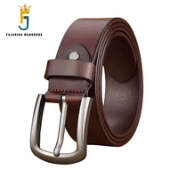 fajarina mens simple design styles alloy buckle metal cow skin belt leather for men good level quality cowhide belts n17fj998