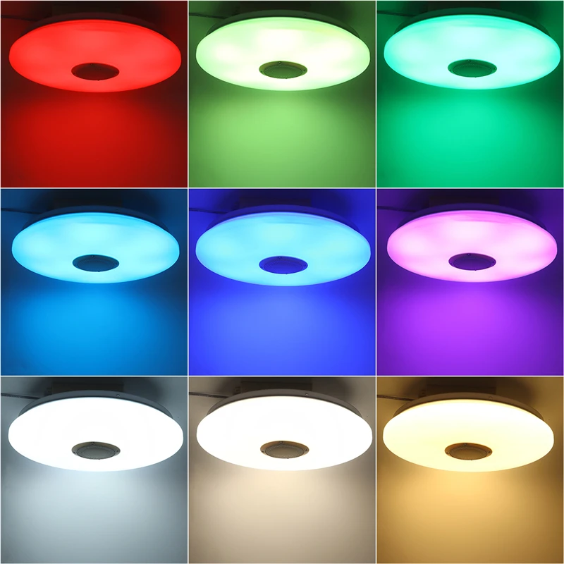 

120W Modern RGB LED ceiling Lights HomeLighting APP bluetooth Music Light Bedroom Lamps 220V Smart Ceiling Lamp+Remote Control