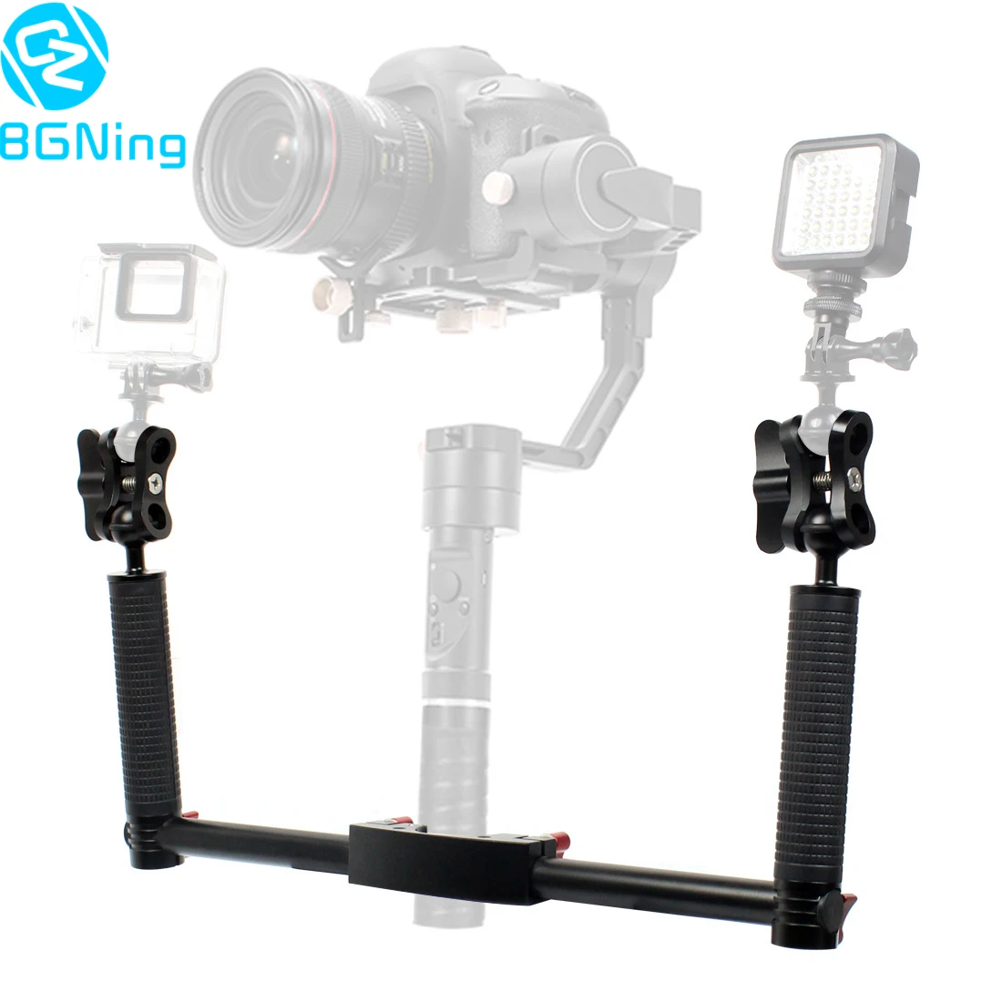 Двойной ручной держатель стабилизатора для DJI Ronin S zhi yun Crane2 Pro Gimbal SLR камеры с