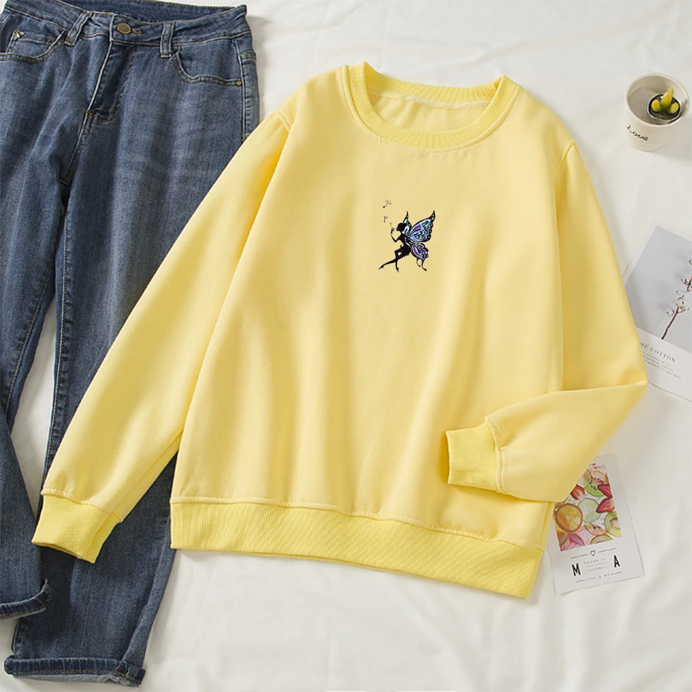 Cute Jackets Women Hoodies Ladies Harajuku Aesthetic 90s Sweatshirts Ulzzang Graphic Butterfly Printed Casual Femmes Sweetshirts