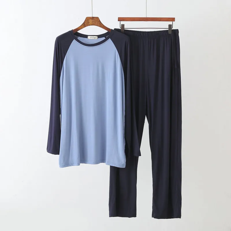 

Couple's Pajamas Spring Autumn Pijamas Women Modal Cotton Sleepwear Set Large Size Long Sleeve Trousers Suit Home Clothes
