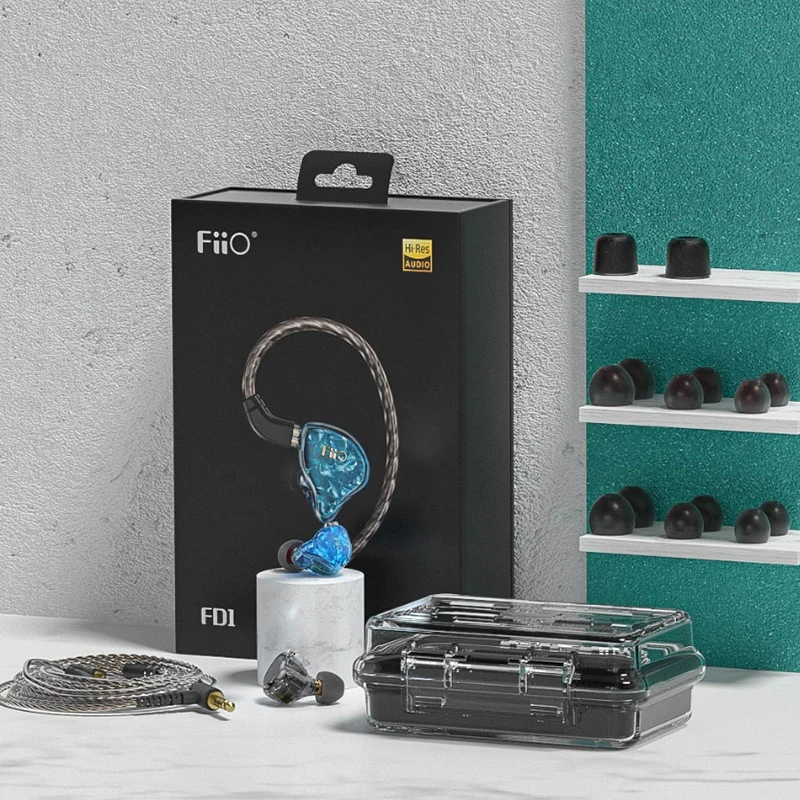 Fiio FD1 Beryllium-Plated Dynamic Driver In-ear Earphone IEM with 2Pin 0.78mm Connectors Detachable Cable Strong Bass | Электроника