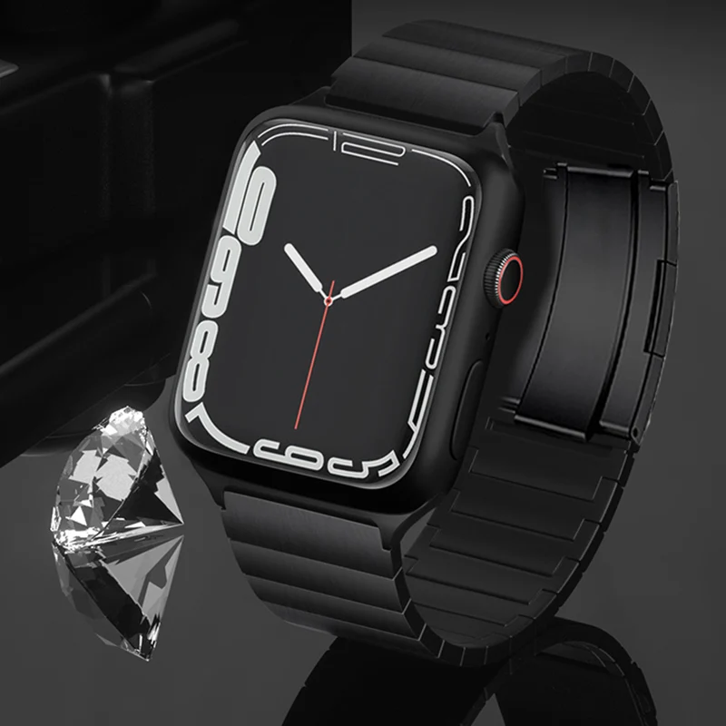 Titanium Strap for Apple Watch Ultra 49mm Wrist Band 44mm 42mm 40mm 38mm 45mm Titanium Watchband for iWatch 7 6 SE 5 4 3 Series