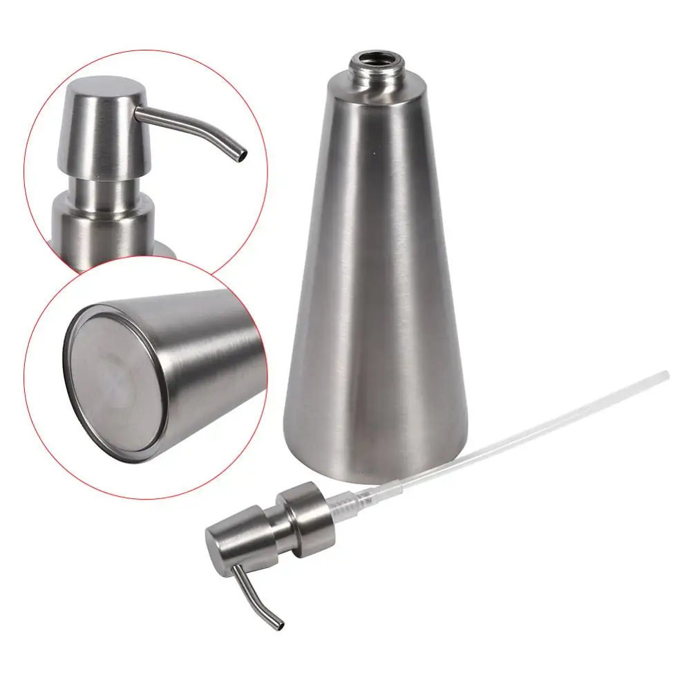 1 шт. 800 мл большой емкости из нержавеющей стали насос диспенсер для мыла