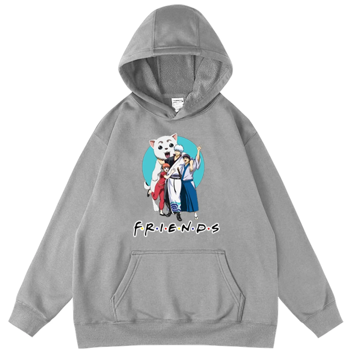 

Children's Cartoon GINTAMA Autumn Anime Hoodie Boys and Girls Baby Clothes Hoodies Child Big Pocket Hooded Pullover Sweatshirts