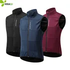 Мужская теплая флисовая велосипедная куртка WOSAWE, ветрозащитная трикотажная куртка без рукавов для бега и езды на горном велосипеде, ветровка