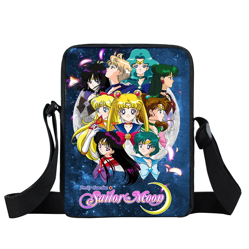 xkbmsn99 Аниме Сейлор Мун сумка-мессенджер SailorMoon Кристалл девушки мини-сумка на плечо женские сумки на каждый день Детские Школьные сумки Дети крест книжная сумка - Цвет: xkbmsn99
